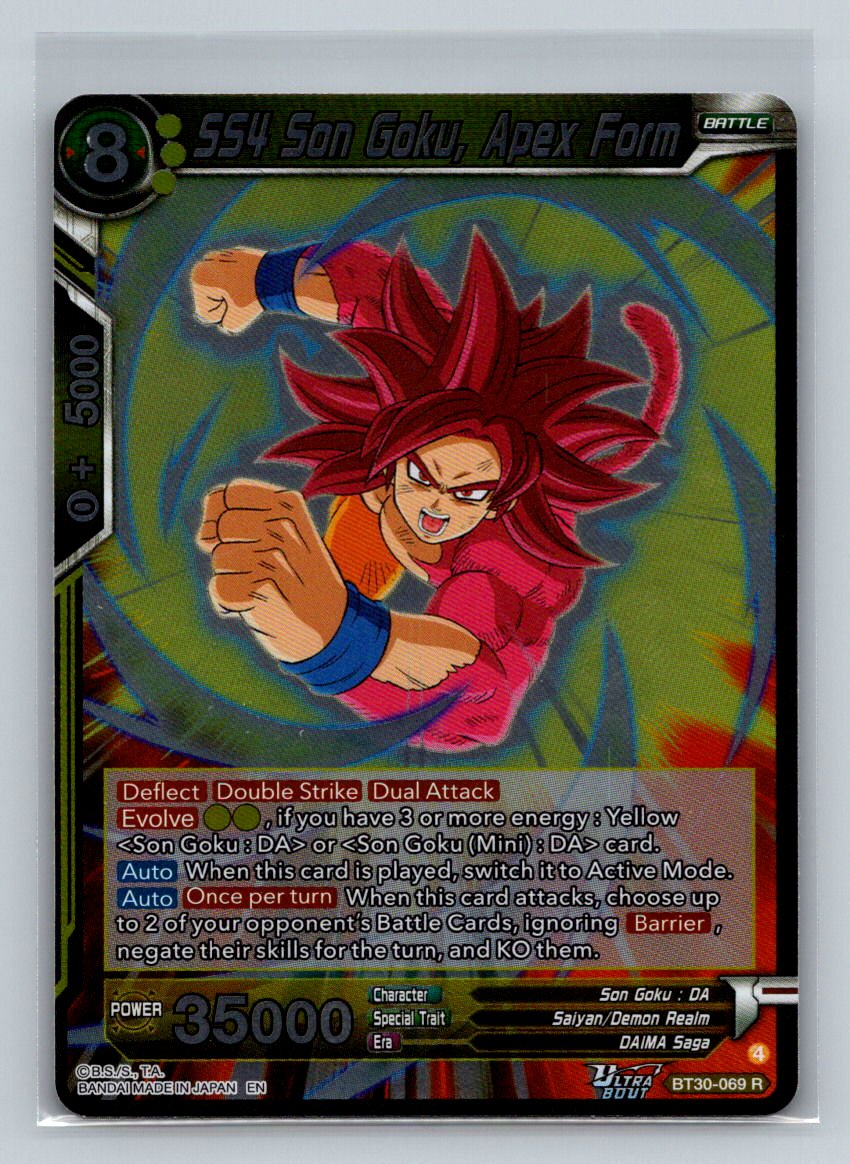 Three Glorious Fighters #BT30-069 SS4 Son Goku, Apex Form - (BT30) Rare