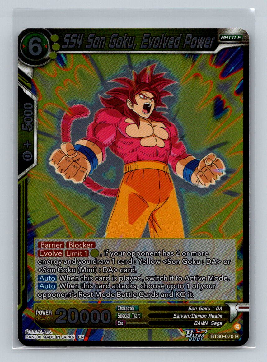 SS4 Son Goku, Evolved Power - Three Glorious Fighters (BT30)