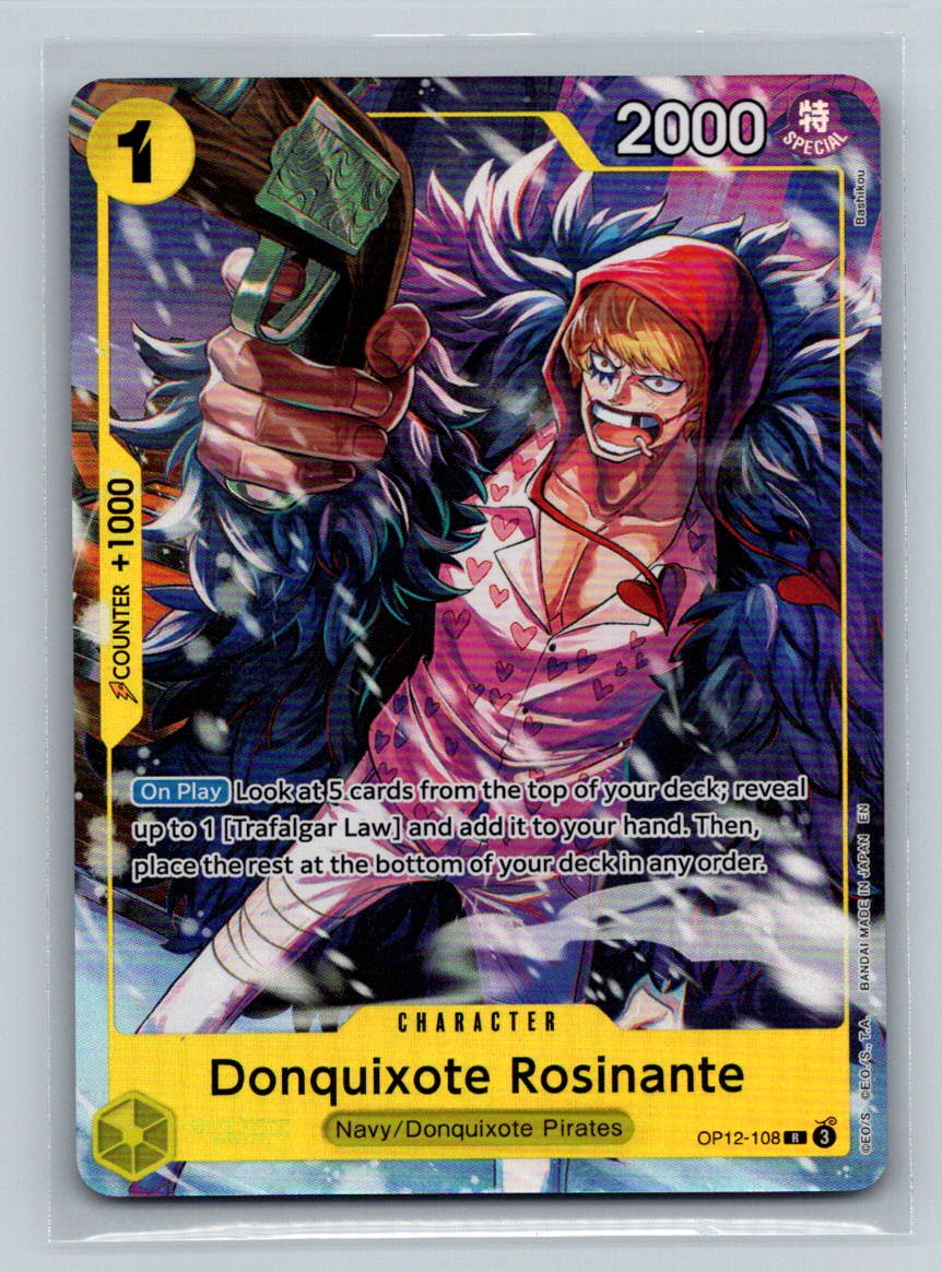 One Piece Promotion Cards #OP12-108 Donquixote Rosinante