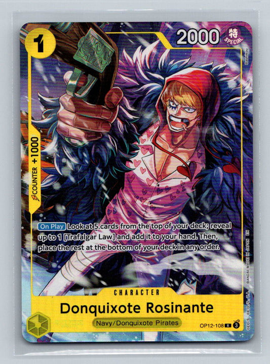 One Piece Promotion Cards #OP12-108 Donquixote Rosinante