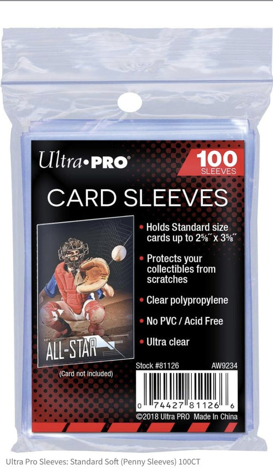 Ultra Pro Sleeves: Standard Soft (Penny Sleeves) 100CT